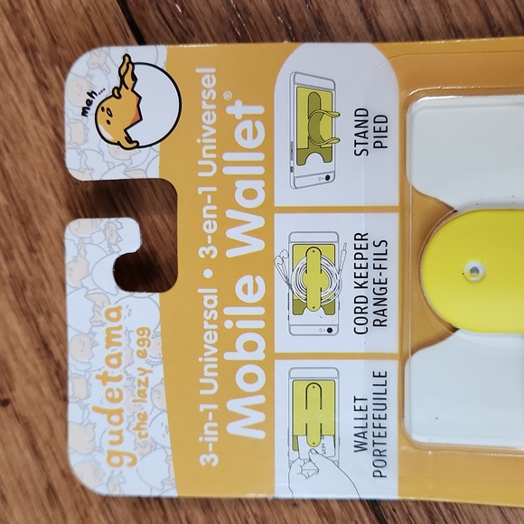 NEW Sanrio GUDETAMA the lazy egg 3-in-1 Universal Mobile Wallet - Picture 3 of 5